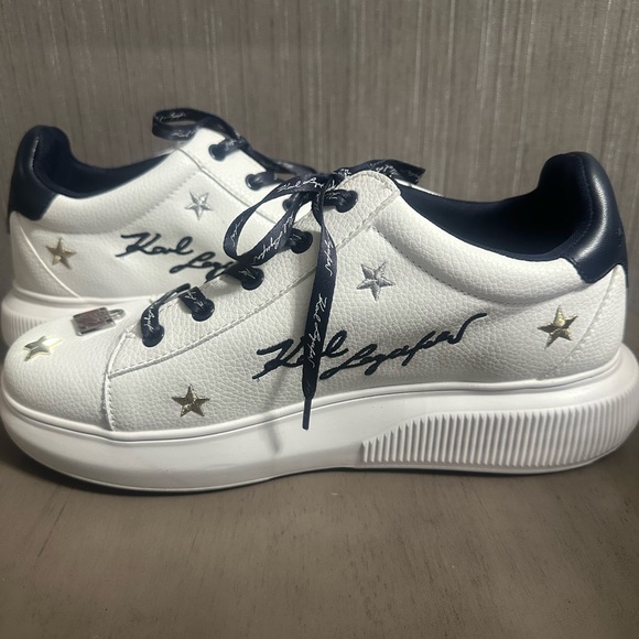 Karl Lagerfeld Justina Lace Up Platform Sneakers - Picture 5 of 9